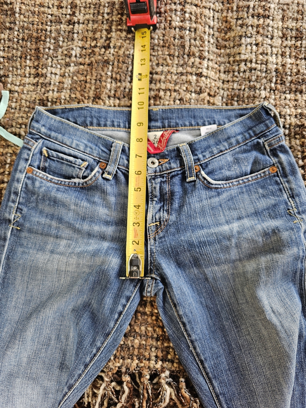 Y2k Lucky Brand Women's Light Blue Denim Jeans - Picture 2 of 7